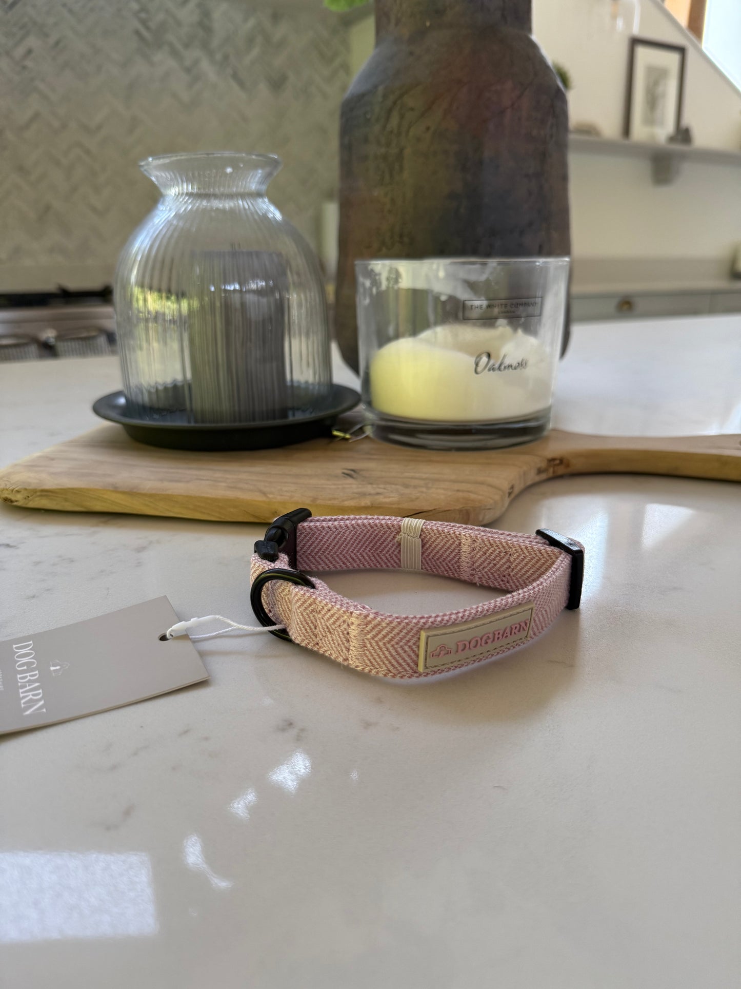 Blush Petal Tweed Collar