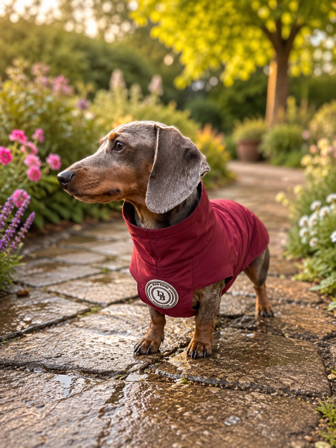 Dachshund Berry Moors Rain Jacket