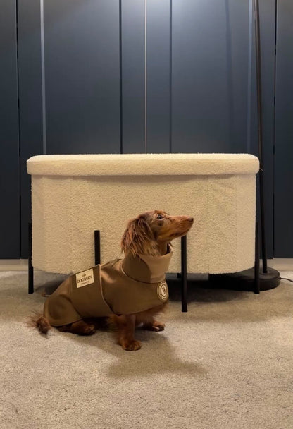 Dachshund Chestnut Trail Winter Rain Jacket (Fleece Lined)