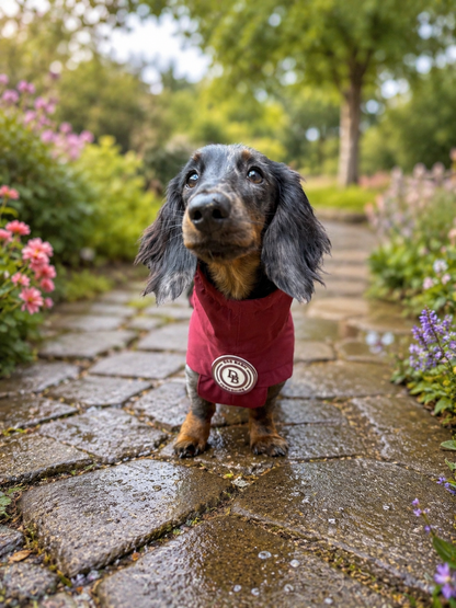 Dachshund Berry Moors Rain Jacket