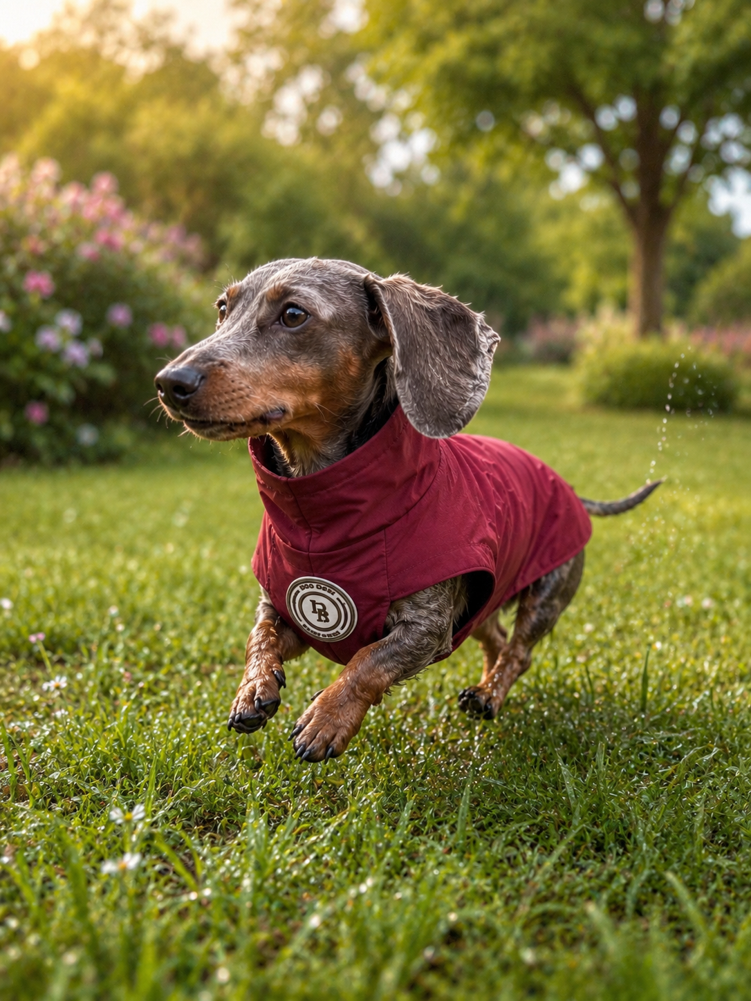 Dachshund Berry Moors Rain Jacket