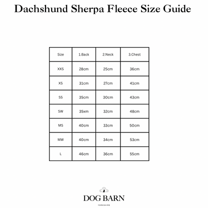 Truffle Dusk Dachshund Sherpa Fleece